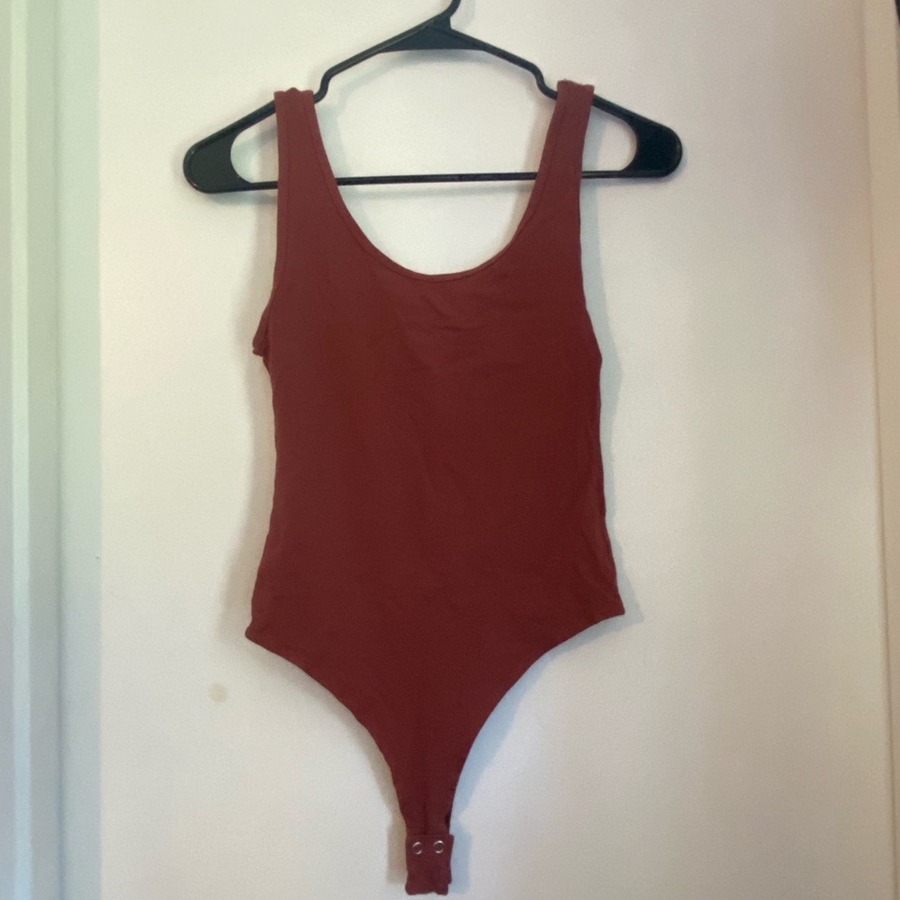 American Tall Bodysuit Burnt Orange Rust Size ST